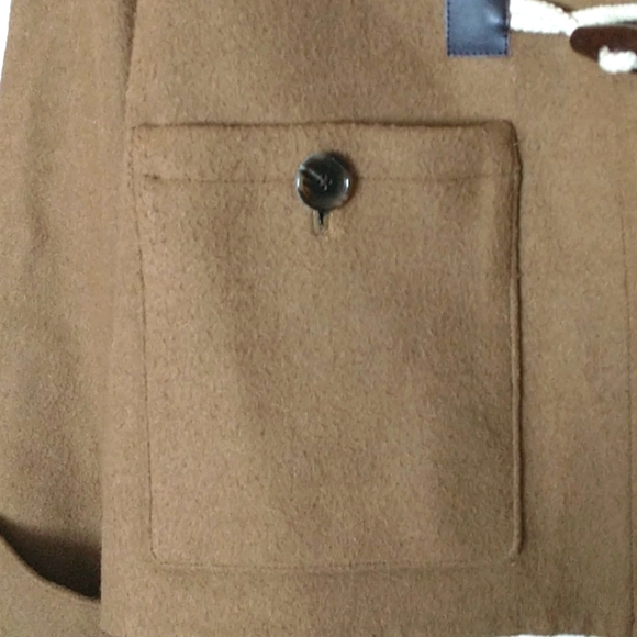 Lands End Wool Coat w/ Wooden Toggle Rope Closure - Picture 2 of 9
